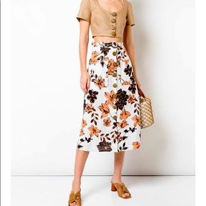Nicholas floral print skirt